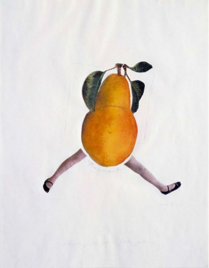 Joanne Leonard, “Pear/NoPair/Oh Pere, October 9, 1973” from “Journal of a Miscarriage, 1973.”